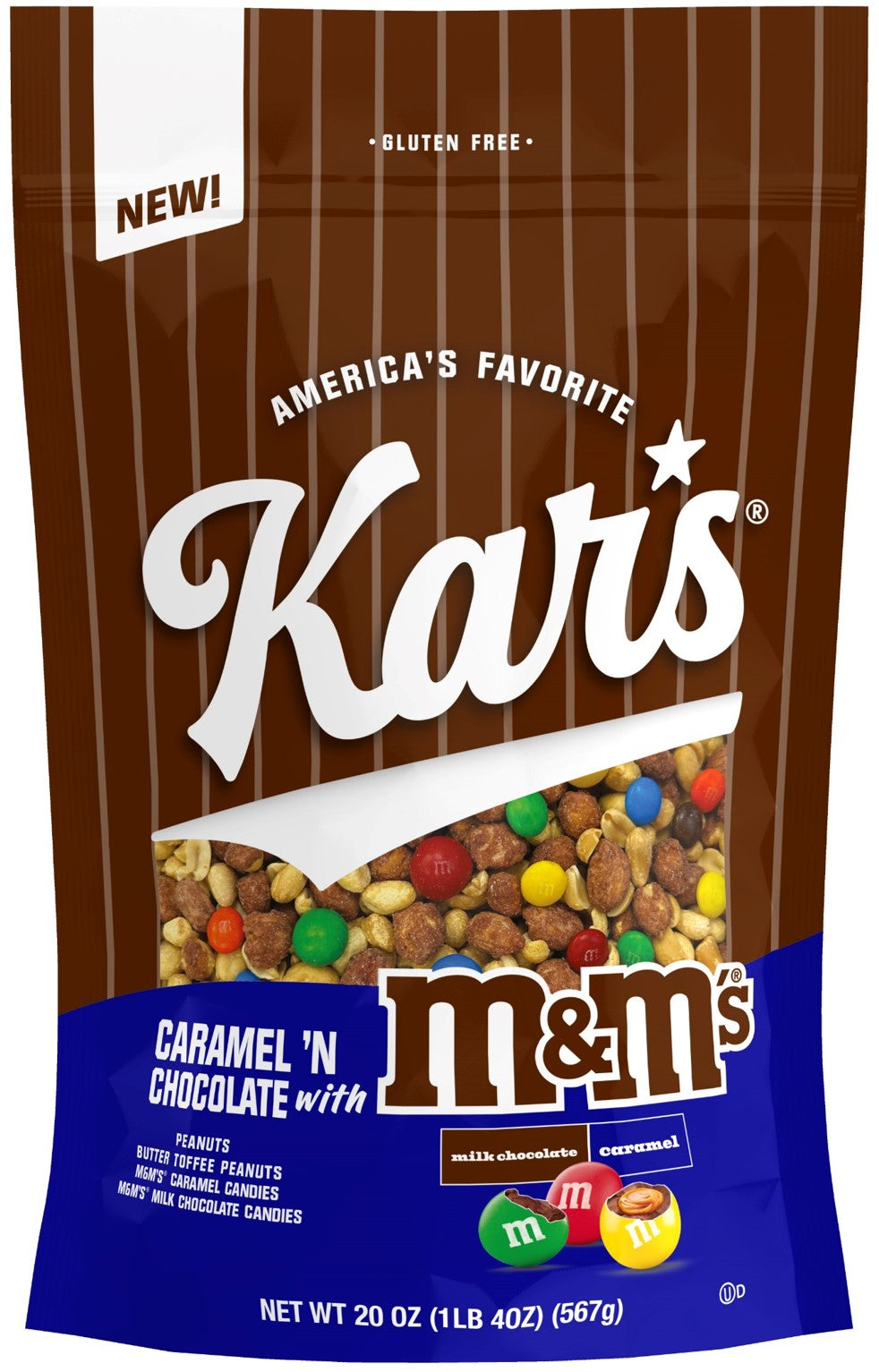 CARAMEL &#39;N CHOCOLATE WITH M&amp;M&#39;S CANDIES 20oz